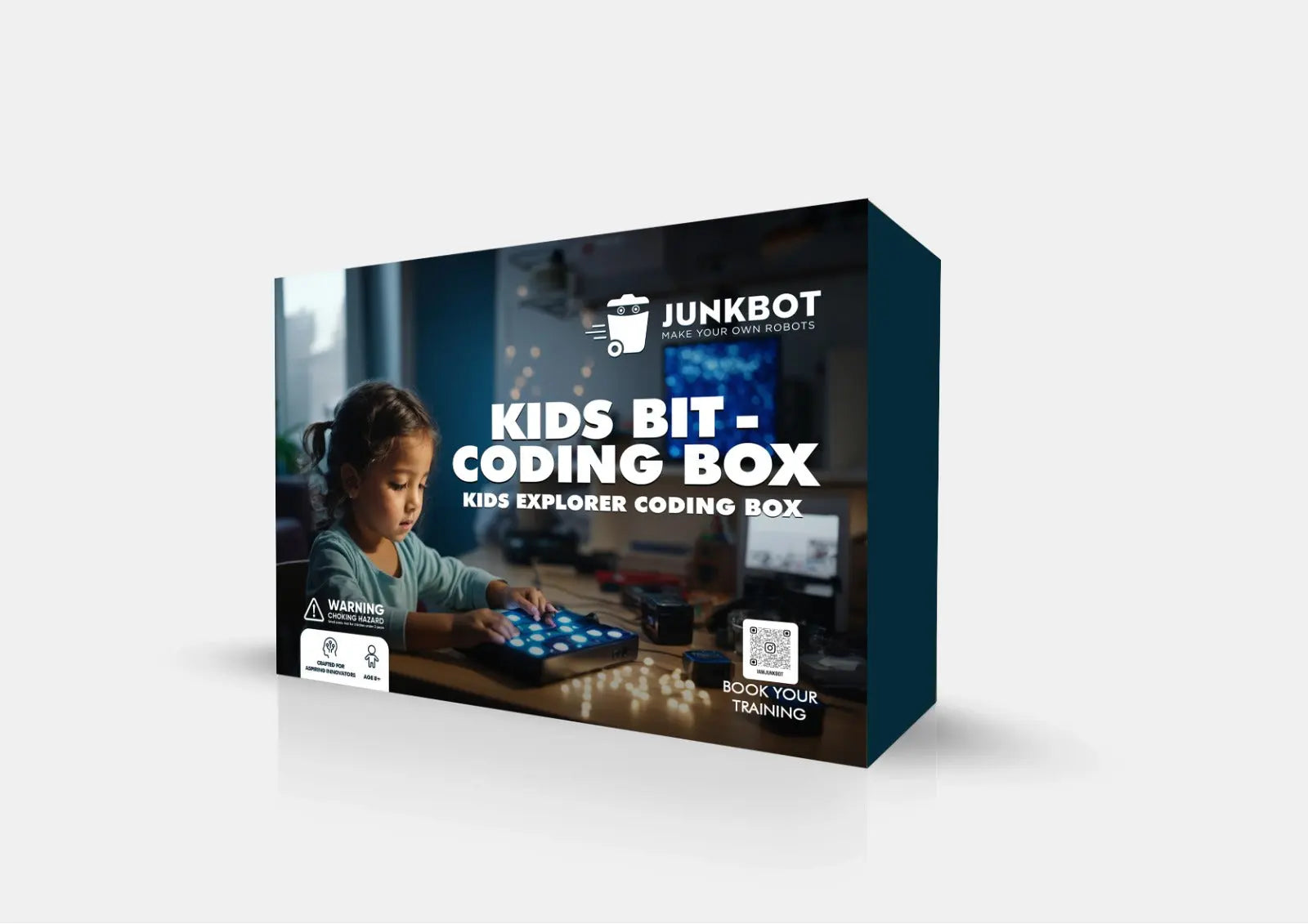 Credit Box Coding Coding Box | STEM Robotics Kit for Kids | Junkbot